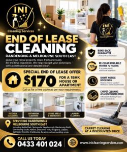 End of Lease Cleaning Dandenong by INI Cleaning Services